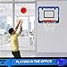 Indoor Mini Basketball Hoop Set, Upgrade Wall Mount Basketball Hoop for Wall Yard Outdoor, Over Door Room Hoops Game with 4 Balls Shatter Resistant Backboard -Complete Accessories Included