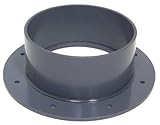 Plastic Supply PVCF08 PVC Flange with Bolt Holes, 8