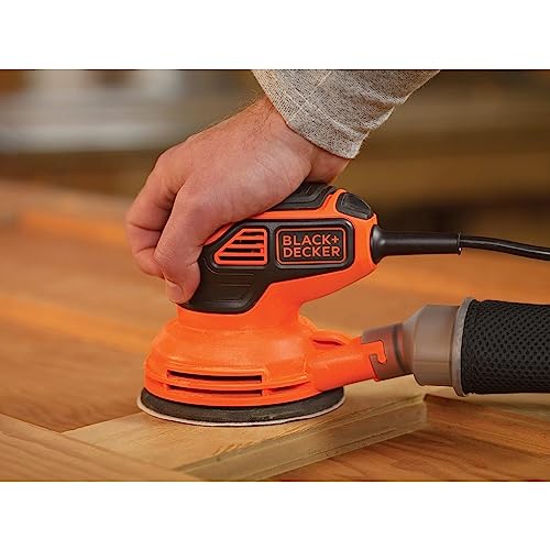 BLACK+DECKER Orbital Sander, 5-inch Disc Sander, Corded (BDERO600) - image 7
