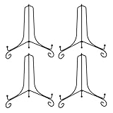 SODIAL Eisen St？Nder, Schwarzer Eisen Staffel Platten Foto St？Nder St？Nder, Staffelei Platten St？Nder, Zeigt Bilder Rahmen An