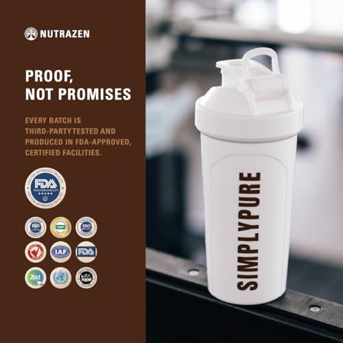 Image of SimplyPure Fermented Yeast Protein Powder 1kg - Chocolate | 24.5g Protein per Serving | PDCAAS 1.0 Complete Protein | Vegan, Lactose Free, Dairy Free | Gut Friendly with Probiotics & Digestive Enzymes | No Sugar, No Soy