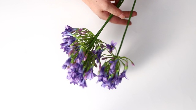 Lot De 3 Fleurs D'agapanthe Artificielles à Tige De 76,2 Cm De Long, Fleurs De Printemps Artificielles En Soie Pour Arrangement Floral, Mariage, Centre De Table, Bouquet, Décoration D'intérieur