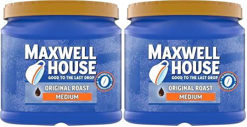 Image of Maxwell House The Original Roast Medium Roast Ground Coffee (30.6 oz Canister) (Pack of 2)