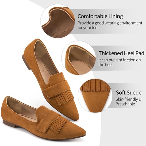 Women Flats Dressy Shoes : Comfortable Casual Work Flats for Women - Ladies Slip On Walking Shoes for Wedding3