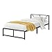 Produktbild [en.casa] Metallbett 90x200 cm Bettgestell mit Latten Einzelbett bis 200 kg Metallgestell Schwarz