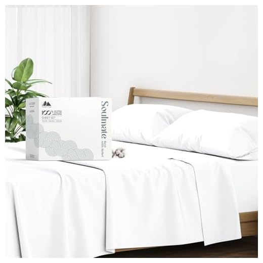 Mayfair Linen 100% Cotton Sheets Queen Size Bed Set - 500 Thread Count Sheets Queen Size 4 PC Set (White), Soft, Cooling, Hotel-Quality 16" Deep Pocket Cotton Bedsheet for Hot Sleepers