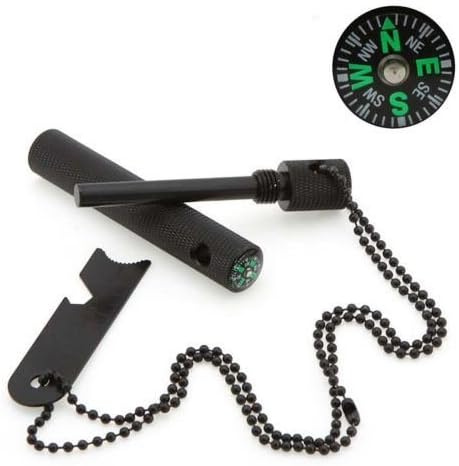 Outdoor Survival Magnesium Flint Tool Camping Survival Emergency Fire Starter US