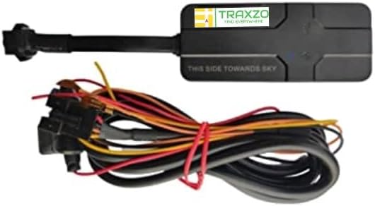 Traxzo V5 GPS Tracker - Free SIM Card with 12 Months Mobile App (iOS & Android) Subscription, Hidden Waterproof GPS Tracker for Car, Bike, Bus, Truck and All Other Vehicles with Real time Tracking.