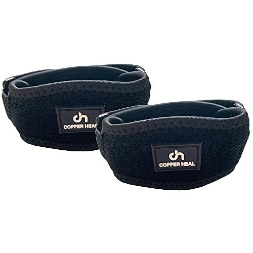 COPPER HEAL Elbow Brace (PAR) - Suporte AJUSTÁVEL & Recuperação Médica de Cotovelo de Tenista ou Epi