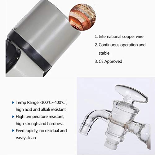 2L Rotary Evaporator, Lab Manual Lifting Rotavap, Connected To Vacuum Pump And Chiller For Supporting Use, 110V #TOP2