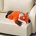 Labauxite Cute Fox Plush Pillow, Kawaii Plushies Red Fox Stuffed Animals, Cuddle Foxes Plush Pillow for Kids & Girls (11.8in)