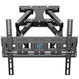 SJBRWN Vollbewegliche TV-Wandhalterung für 66-165 cm (26-65 Zoll) Flachbildfernseher, neig- und schwenkbar, TV-Halterung mit 6 Gelenken, max. VESA 400 x 400 mm, bis zu 45 kg Wandhalterung,