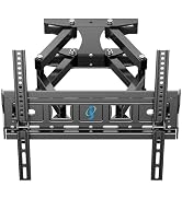 SJBRWN Full Motion TV Wall Mount for 26-65 Inch Flat Curved Screen TVs,Tilt and Swivel TV Mount w...