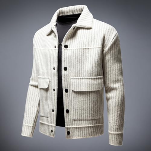 Cardigan Patchwork Casual Para Hombre miniatura 2