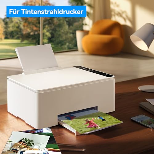 XiaoLidm 100 Blatt Fotopapier 10x15 cm, 230g/m² Inkjet Hochglänzend Fotopapier, Photo Paper für Tintenstrahldrucker