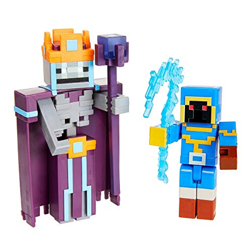 Minecraft Dungeons Dos Figuras articuladas de Juguete con Accesorios, Regalo para niños +6 años...