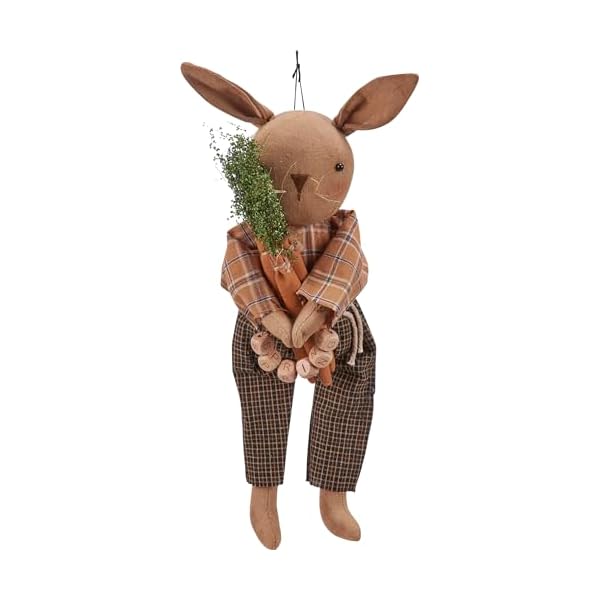 Primitives by kathy collectible doll spring rabbit  urban country home decor