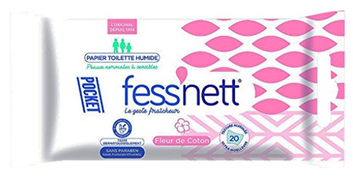  Fess Nett - Papier Toilette Humide Pocket Fleu...