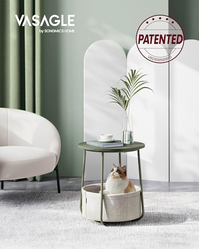 image for VASAGLE LILEA Collection - Small Round Side End Table, Modern Nightsta