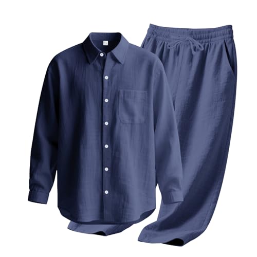 Bas de survêtement doux ensemble haut et bas jogging coton de qualité - 2