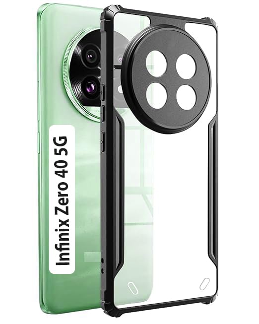 COBERTA Back Cover for Infinix Zero 40 5G Back Cover Case - Black Transparent (B0DHD7K9FX) Amazon Price History, Amazon Price Tracker