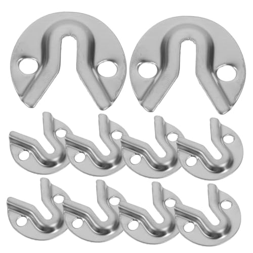 Image of 20pcs Heavy Duty Metal Hangers for Drywall Picture Frame Hangers Keyholes Sturdy Iron Picture Hanging Brackets