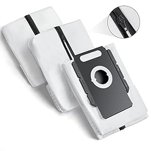 Réutilisables Sacs d'aspirateur pour iRobot i & S & J Série, Remplacement de Sacs pour Roomba i1 i1+ i3 i3+ i4 i4+ i6 i6+ i7 i7+ j7 j7+ i8 i8+ S9 S9+ (Lot de 3)