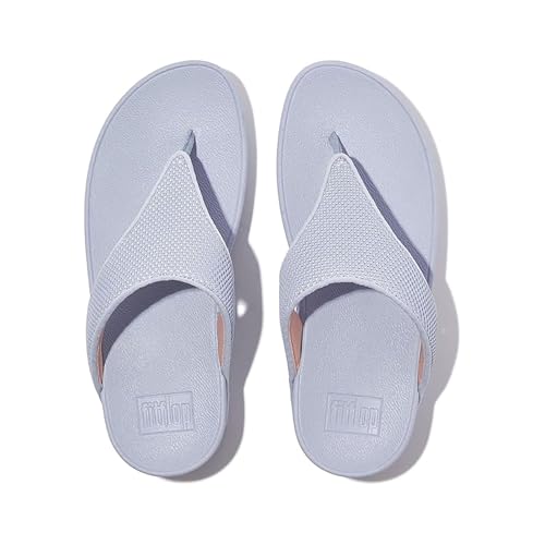Image of FitFlop Women's LULU Suede Toe-Post Sandals | Lightweight Summer Walking Sandals with Cushioned Comfort, Arch Support & Grip