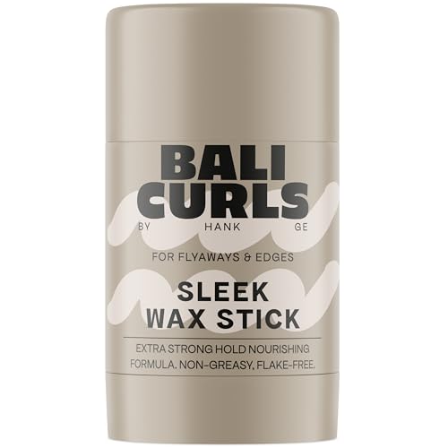 BALI CURLS Sleek Wax Stick – Extra starker Styling Stick für Sleek Looks & Ponytails – Transparentes Haarwachs gegen fliegende Haare – Vegan – 30g