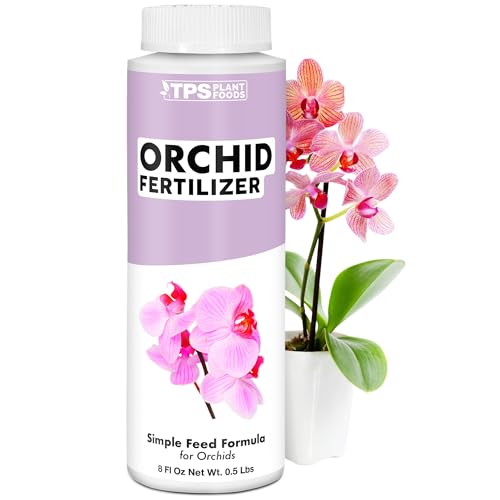 Orchid Fertilizer– Liquid Orchid Plant Food for All Varieties, Supports Healthy Growth & Blooms, 8...