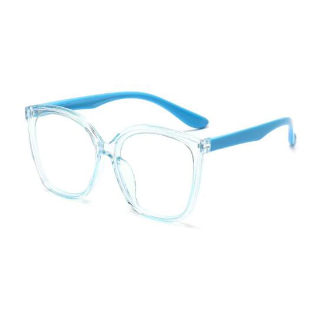 Weloveushop Fashion Kids Anti-Blue Light Glasses Play Phone Computer Goggles Silicone Leg Flat Mirror
