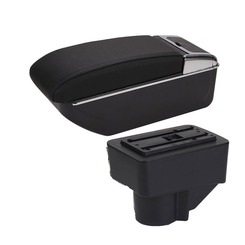 Aierdeyp D2 Black Black Nousb Car Armrest Box For Ford For Fiesta 3 2011-2018