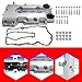 SMMS Aluminum Engine Valve Cover Set for Chevrolet Cruze Sonic Trax Volt for Buick Encore for Cadillac ELR, 1.4L 2011-2021, Replace OE 55573746 25198874 264-968 25198498 25198877 25203036