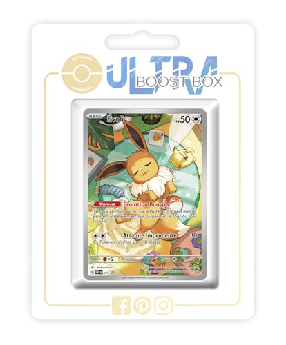 Évoli (Eevee) SV173 Alternativo Pokémon Gallery - Ultraboost X Écarlate et Violet 8.5 Évolutions Prismatiques - Box de 10 Cartas Pokémon Francés