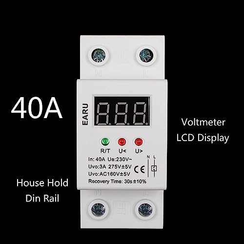 Relais de protection contre les surtensions 50A 220V moniteur tension voltmètre