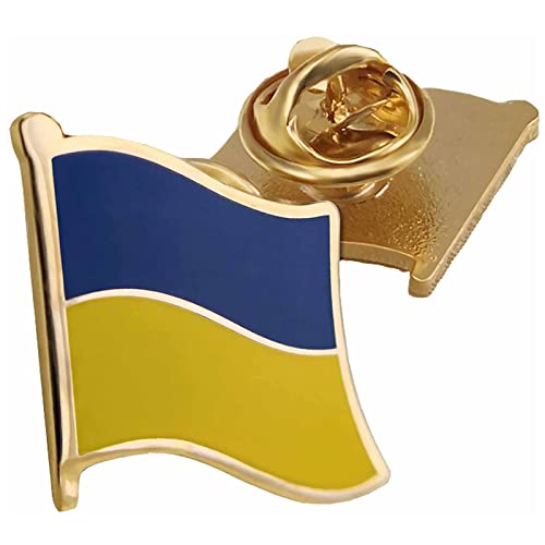 Épingle de drapeau ukrainien, support de broche ukrainienne avec ukraine, fabriquée en alliage de zinc, environ 1,9 x 1,9 cm, 20*30mm, Métal Cover