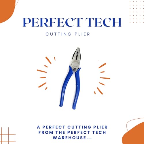 Image of PERFECT TECH Combo Set of 2 Combination Cutting Plier 8 Inch | 6 Inch Top Cutter Plier | Heavy Duty | Tools Kit Set | Electrical Work | Steel Pliers original