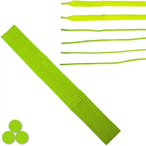 LBS Lacrosse Hard Mesh Complete Stringing Kit (Neon Green)