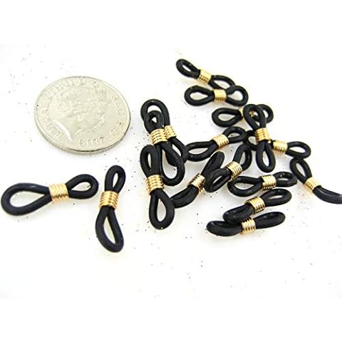 20pcs of Eye Glasses Spectacle Chain Strap Holders Rubber Loop Ends Approx 22mm Cover