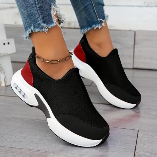 Womens Walking Shoes Mesh Slip on Gym Sports Casual Fashion Sneakers for Women Breathable Outdoor Running Shoes Lightweight Non Slip Tennis Fitness Workout Jogging Comfort Sneakers3