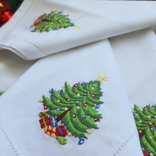 Servilletas de Tela HCRAFT Bordadas Algodón Set 4 miniatura 2