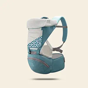 Aiebao Four Season Hipseat Baby Carrier 0-36M Multiple Ergonomic Baby Carrier 6604 / from Birth to 36 Months / 3.5 kg to 20 kg max/Hip seat (Green)
