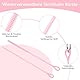 Silikon Strohhalm Bürste 2 STK, 6mm+9mm Lang Strohhalm Reinigungsbürste, Wiederverwendbare Hängend Strohhalmbürsten, Biegbare Strohhalmbürste für Glas Metall Plastik Strohhalm(Rosa)