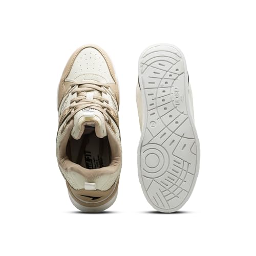Image of ASIAN Men CHICAGO-02N Stylish Casual Mid Top Sneakers and Trendy Shoes with Laces for Men & Boys | Perfect for Wearing to Outings, and Comfortable All-Day Use, Stylish and Durable-CHICAGO-02N$