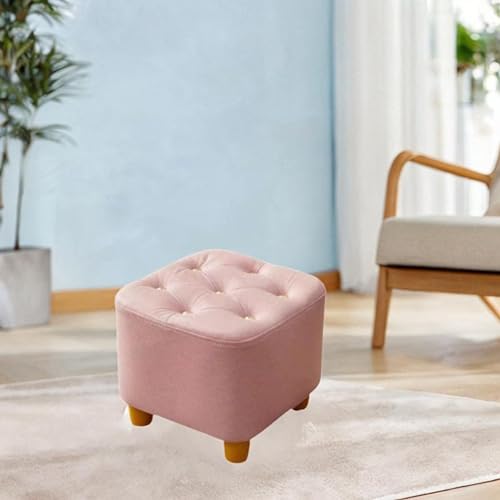 Pouf carré rose confortable pour le salon et la chambre - 3