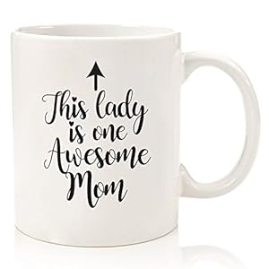 One Awesome Mom Funny Coffee Mug – Best Christmas Gifts for Mom, Women – Unique Xmas Mom Gift from Daughter, Son, Kids…