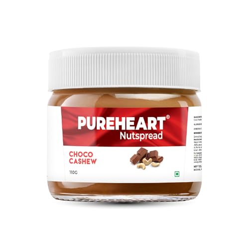 Image of Pureheart Nut Spread Choco Cashew (110 gm) Nutty Chocolate Cashew Spread for Breakfast, Bread /Toast, Sandwich