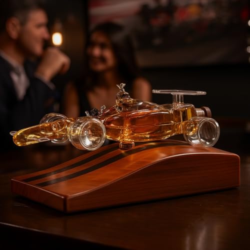 F1 Racecar Whiskey Decanter - 8.12oz - Scotch, Bourbon, Liquor Decanter for Car Lovers, Formula 1 One, Racing Enthusiasts - Unique Whisky Car Bottle, Gift for Men, Barware Decor, Novelty for Home Bar by The Wine Savant - Image 7