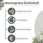 EGLO LIVING Kunstpflanze Tobetsu, künstliche Zimmerpflanze Palme im Topf, naturgetreue Wohnzimmer Deko Pflanze, Kunstpalme groß, grüner Kunststoff und brauner Paper Pulp – Bild 4