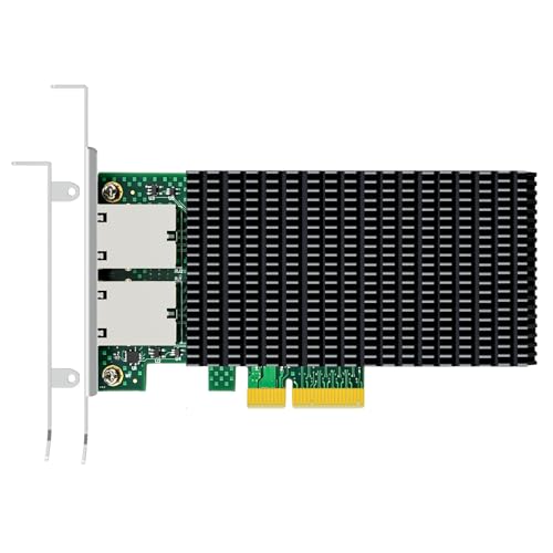 Tarjeta de Red GLOTRENDS ST7368 de 2 puertos RJ45 10Gb con controlador Intel X550-AT2 miniatura 1